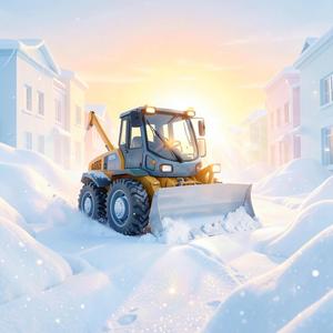 雪かけ除雪車