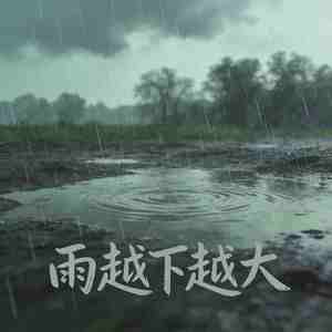 雨越下越大