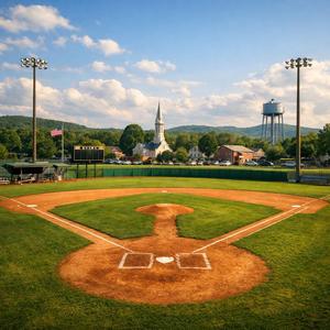Small town ball field
