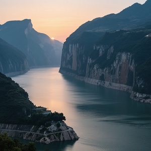 三峡晨光