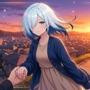 重なるシルエット