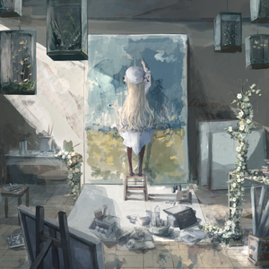 画中的梦，梦中的花