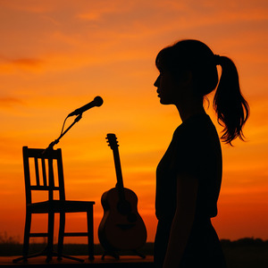 静けさに咲くオレンジ