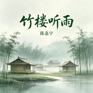 竹楼听雨