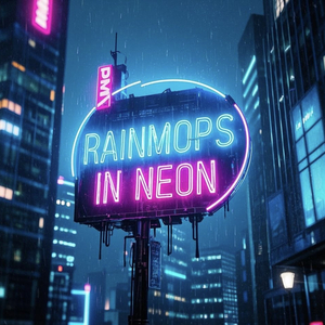Raindrops In Neon