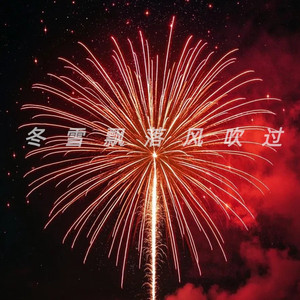 冬雪飘落风吹过