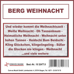 Alle Jahre wieder Medley: Alle Jahre wieder / Du lieber heil'ger, frommer Christ / Still, weil's Kindlein schlafen will / Am Weihnachtsbaume die Lichtlein brennen