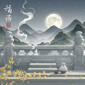 月寄凭栏