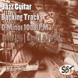 Jazz Guitar Backing Track Dm 100 BPM