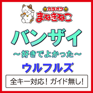 バンザイ ～好きでよかった～ +1KEY（カラオケ）[Originally Performed By ウルフルズ]