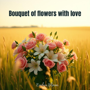 Bouquet of flowers with love