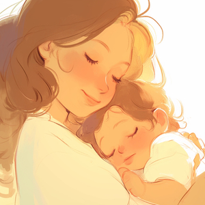 长睫毛轻轻垂下