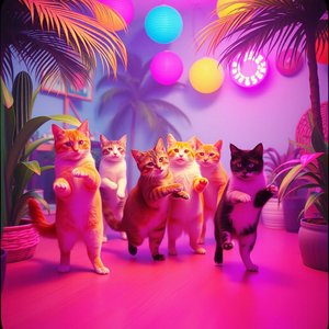 夏日疯狂小猫咪