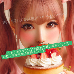 ふわふわスポンジに包まれて甘いが夢を見せて ひとくち食べれば笑顔が広がる
