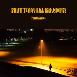 路灯下的妹妹你快回家