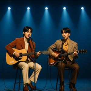 작은 공원 그 벤치 위에