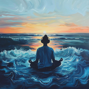 Shoreline Waves Serene Practice