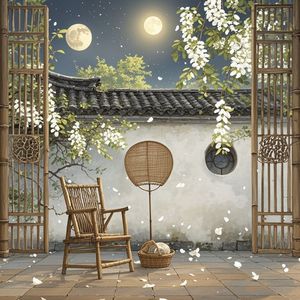 老藤椅上的月光-笑口常开好彩自然来