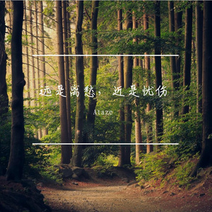 远是离愁，近是忧伤