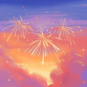 日落烟花