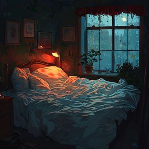 催眠·快速入睡·雨中湖畔 助眠钢琴曲