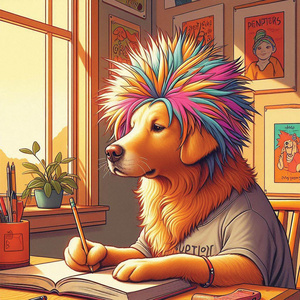 ゴールデンレトリバーのウィッグ