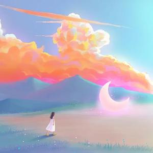 夕阳下的天空