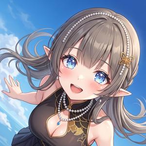 空飛ぶ少女