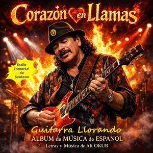 Corazón en LLamas y Guitarra LLorando & Estilo Inmortal de Santana No DK IX