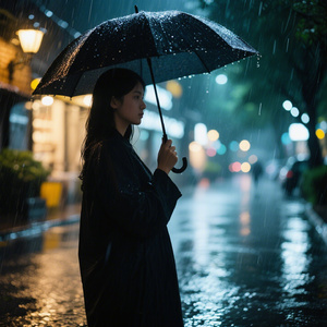 雨夜里的念