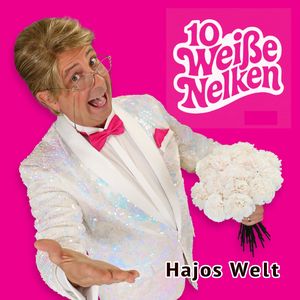 10 weiße Nelken