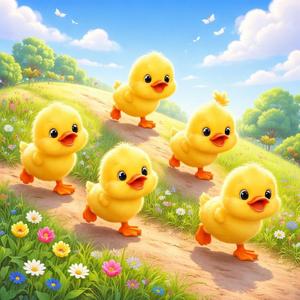 5 patinhos foram passear