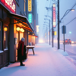 Goodbye in Snowy Tokyo