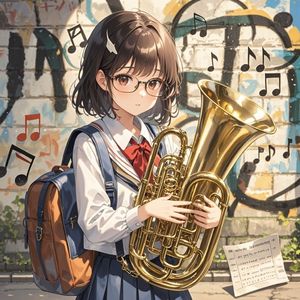 吹上低音号的女孩