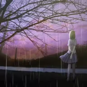 八月、夕立雨と君の影
