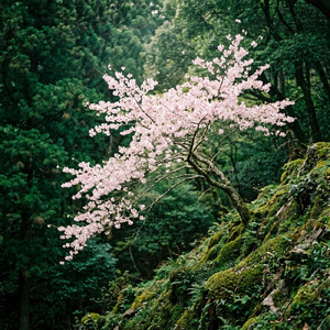湧水の桜