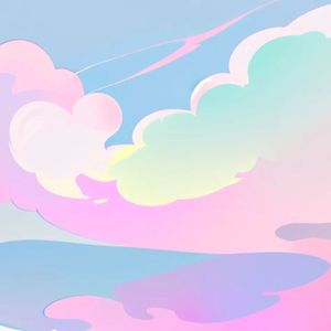 ピンク色の雲です