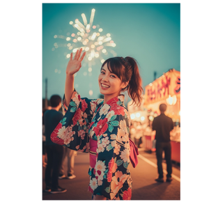 花火とリボン🎀#花火大会 by ぱとちゃん