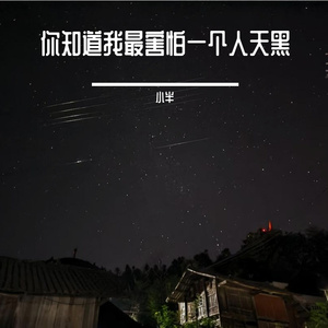 你知道我最害怕一个人天黑