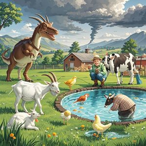 农场的动物很多-杨月朗