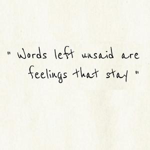 Words Left Unsaid