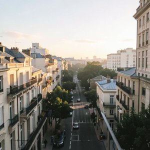 Soft Morning Light over Kyoto Streets