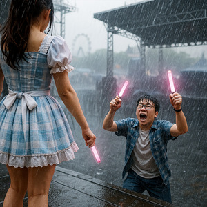 土砂降りのステージ