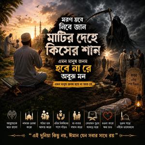 মরণ যখন নিবে জান মাটির দেহে কিসের শান আমল ছাড়া কিছুই যাবেনারে