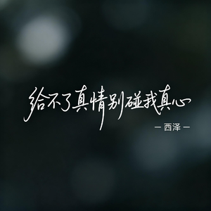 给不了真情别碰我真心（飙升版）