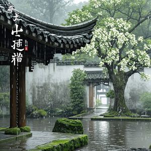 檐下雨思