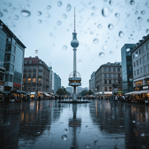 Regen über Berlin