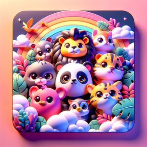 Króliczek w białym futerku