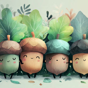 どんぐりたちの背比べ