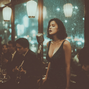 真夜中のカフェ